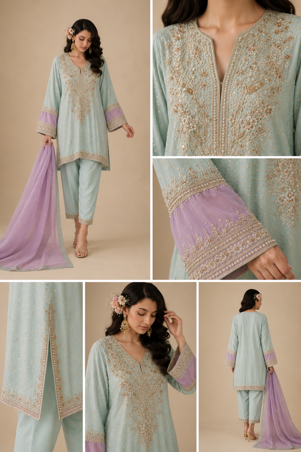 Dreamy Mint (Three Piece)