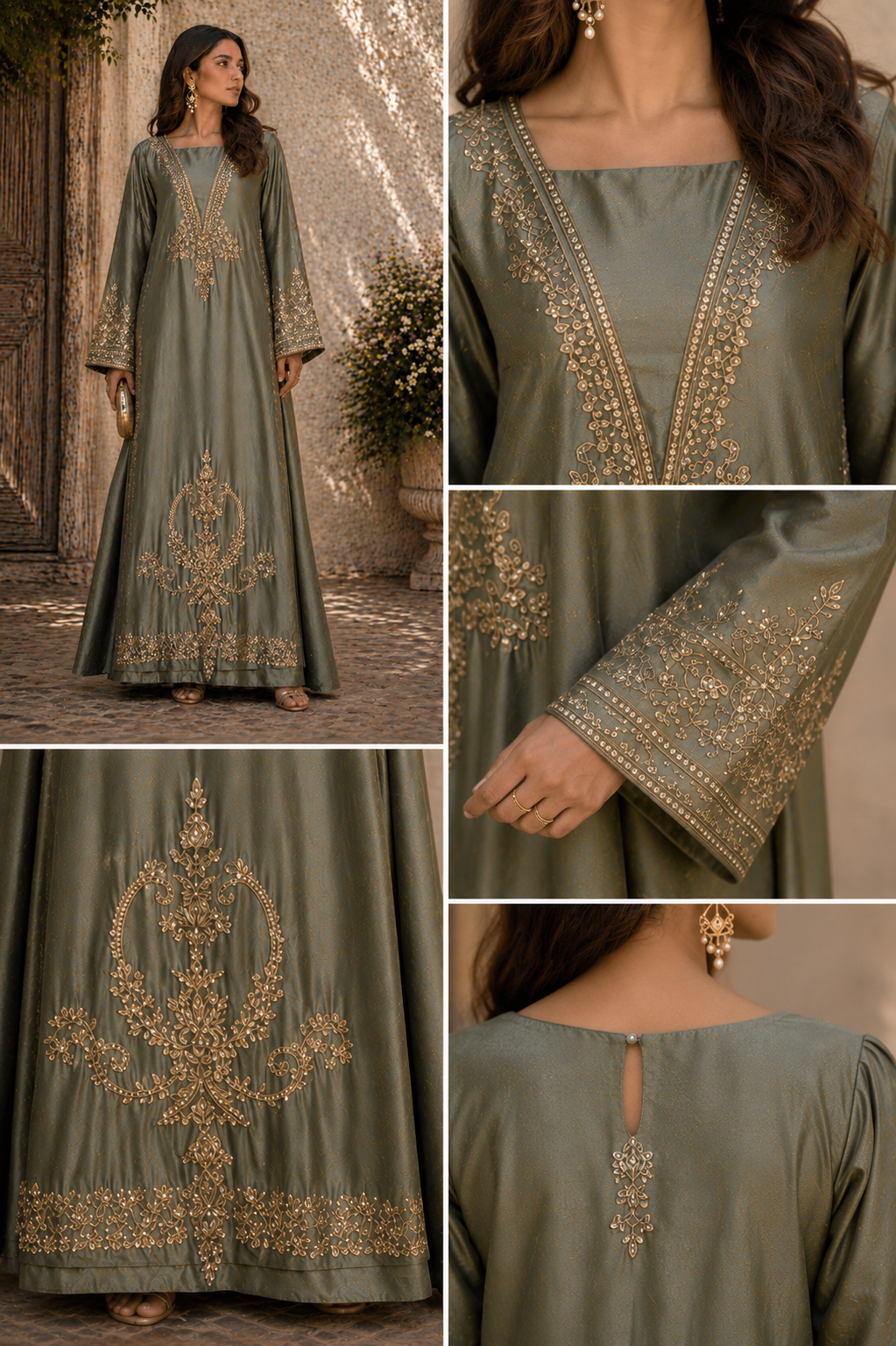 Olive Noor Kaftan (One Piece)